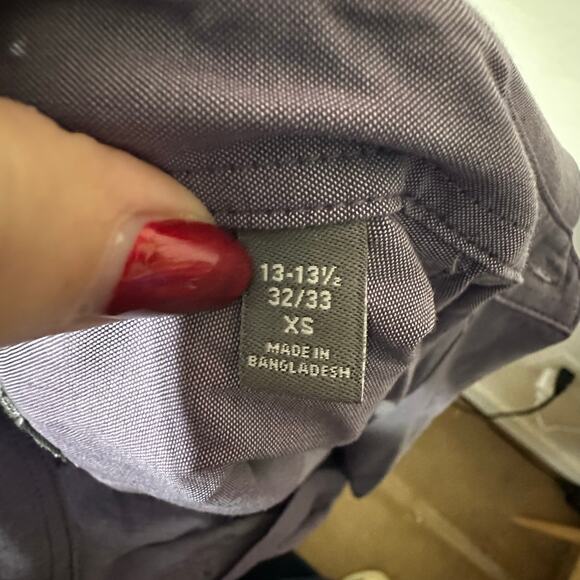 Geoffrey Beene Shirt Mens XS Slim Fit Flex Collar Stretch Button Light Purple - Picture 4 of 4